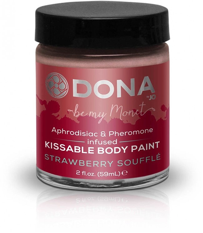    Dona Kissable Body Paint Strawberry Souffle 