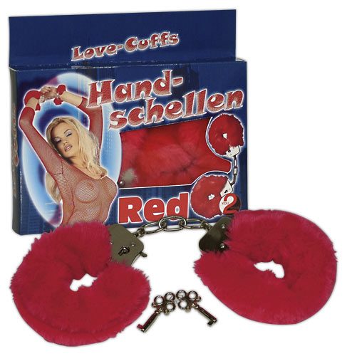  Handschellen «Love cuffs red»