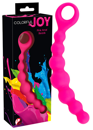   Colorful Joy Pink Anal Beads, 19,5  3,2 