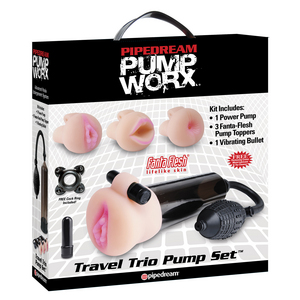   — Pump Worx Travel Trio Pump Set