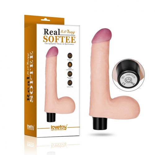   — Reel Softee Vibrator with balls Flesh 8,0»