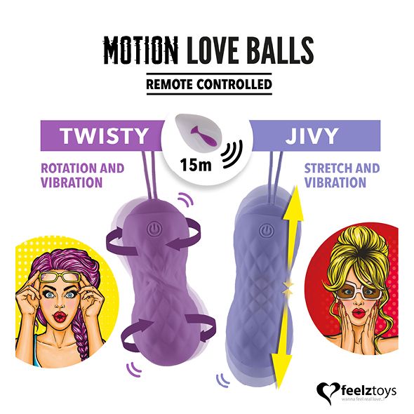 Feelztoys —  Remote Controlled Motion Love Balls Twisty
