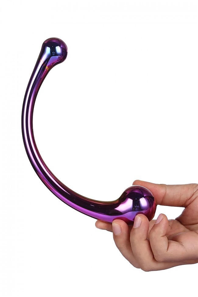 DT21836    Dream Toys GLAMOUR GLASS CURVED BIG WAND
