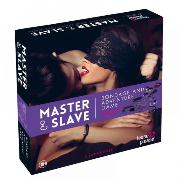  Master & Slave BDSM Kit tijgerprint Purpel