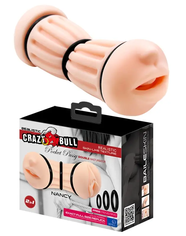     Crazy Bull — NANCY Pocket Pussy DOUBLE MASTURBATOR, BM-009224H