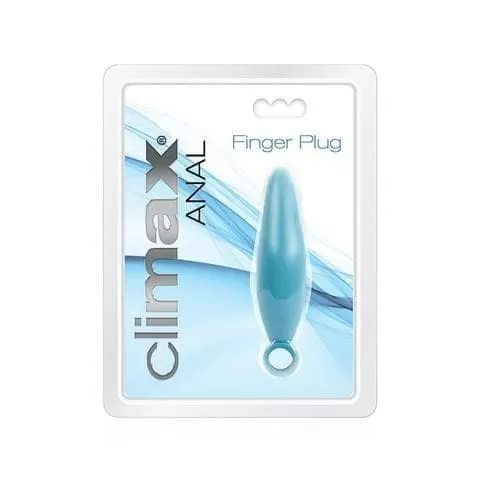 Climax® Anal Finger Plug, Deep Blue