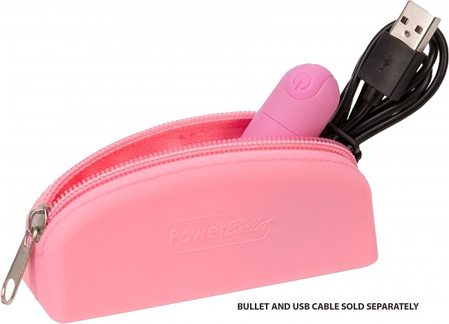    - PowerBullet  Silicone Zippered Bag Pink