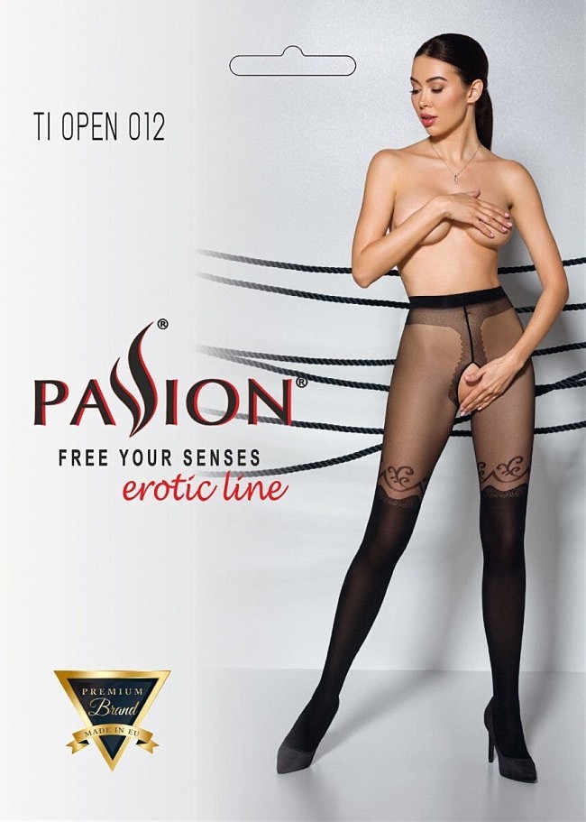     Passion Tiopen 012 black 1/2 (20/40 den),  