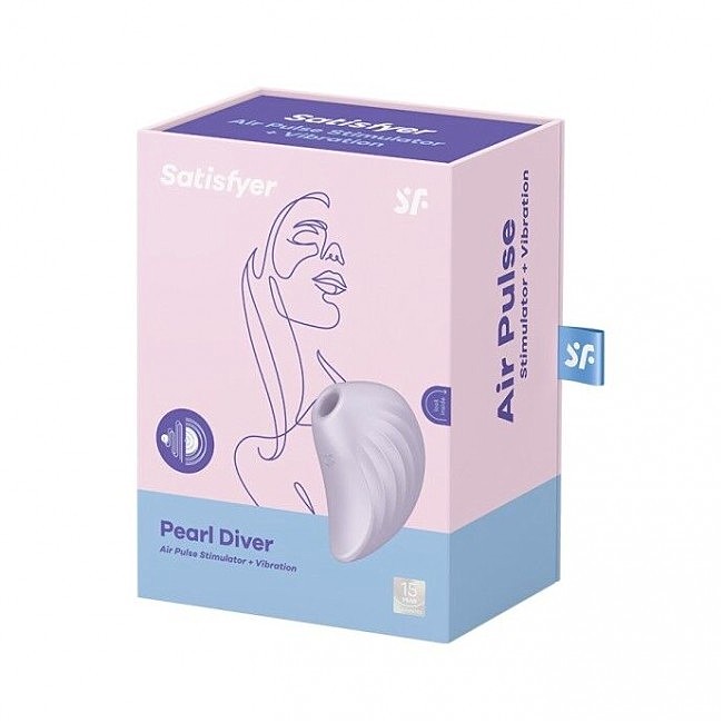 Вакуумный клиторальный стимулятор Satisfyer Pearl Diver Violet