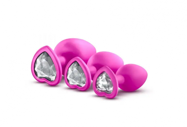 Набор анальных пробок Luxe Bling Plugs Trainning Kit Pink