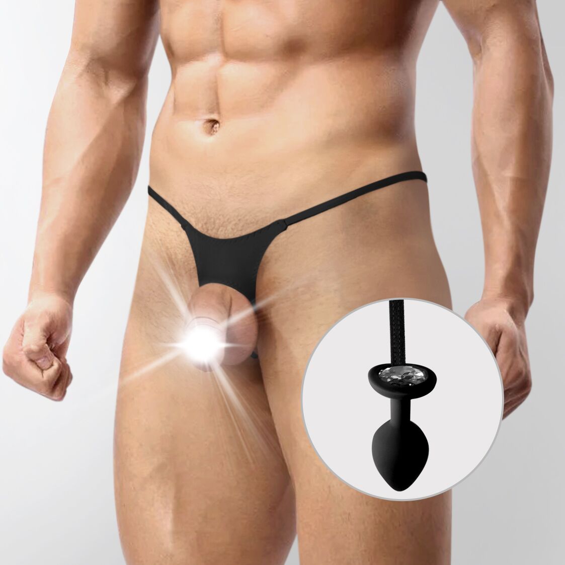   XS-2XL     Art of Sex — Joni plug panties size L Black