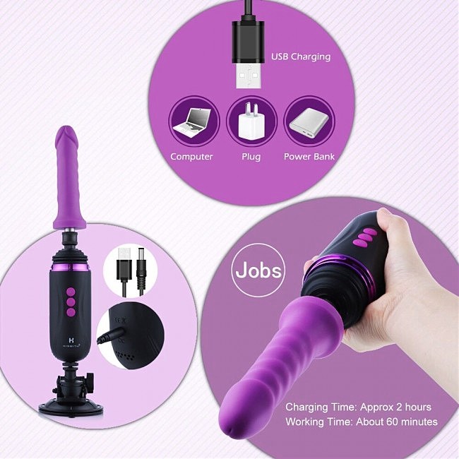 -     Hismith Mini Capsule Sex-Machine with Strong Suction APP