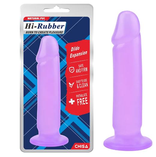    Chisa Hi-Rubber Dildo Expansion Purple