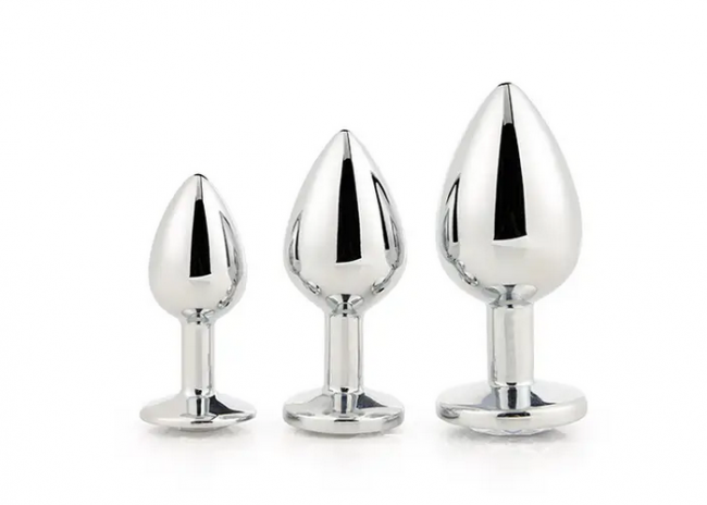    Dream Toys GLEAMING LOVE SILVER PLUG SET