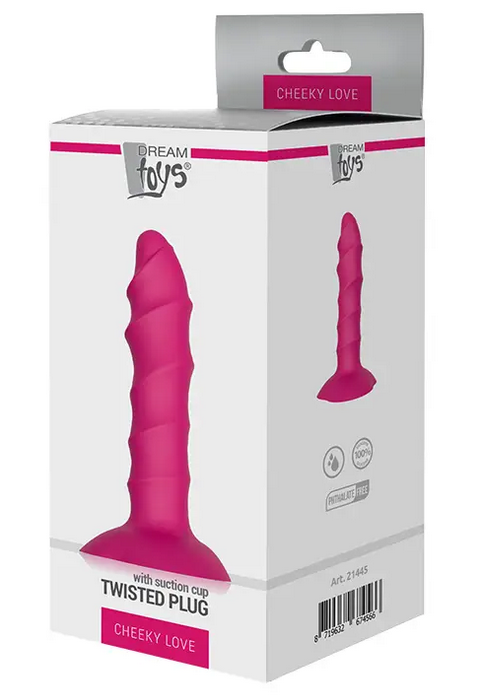 DREAM TOYS TWISTED PLUG WITH SUCTION CUP