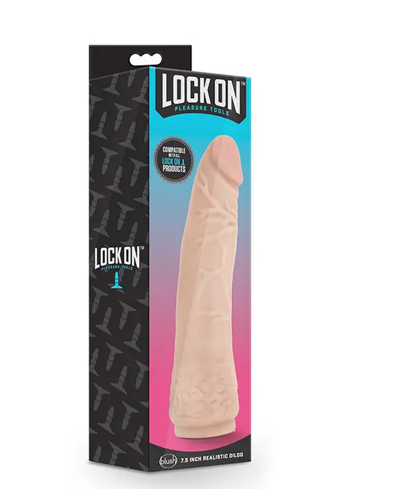 LOCK ON 7.5INCH REALISTIC LOCK ON DILDO