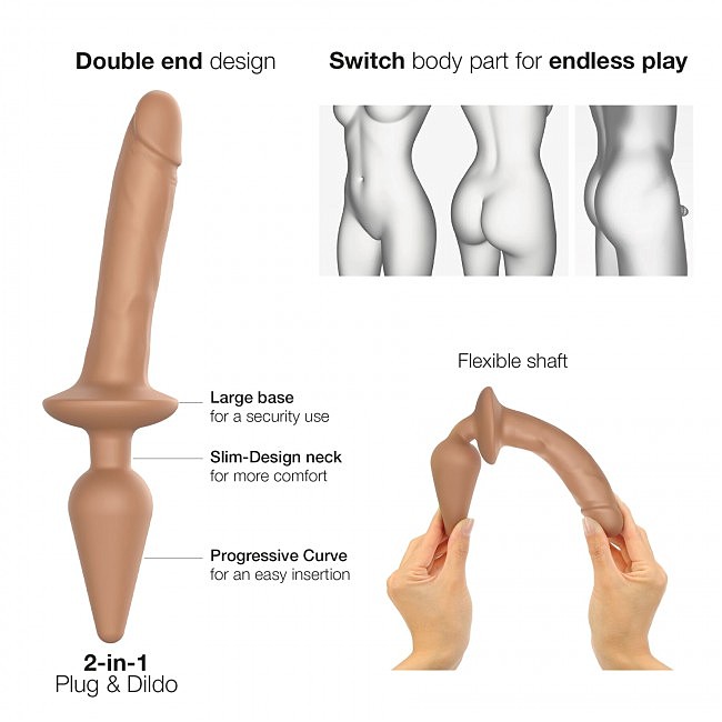     Strap-On-Me SWITCH PLUG-IN REALISTIC DILDO