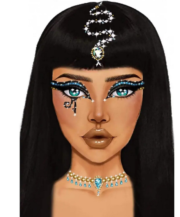    Leg Avenue  Cleopatra face jewels sticker O/S