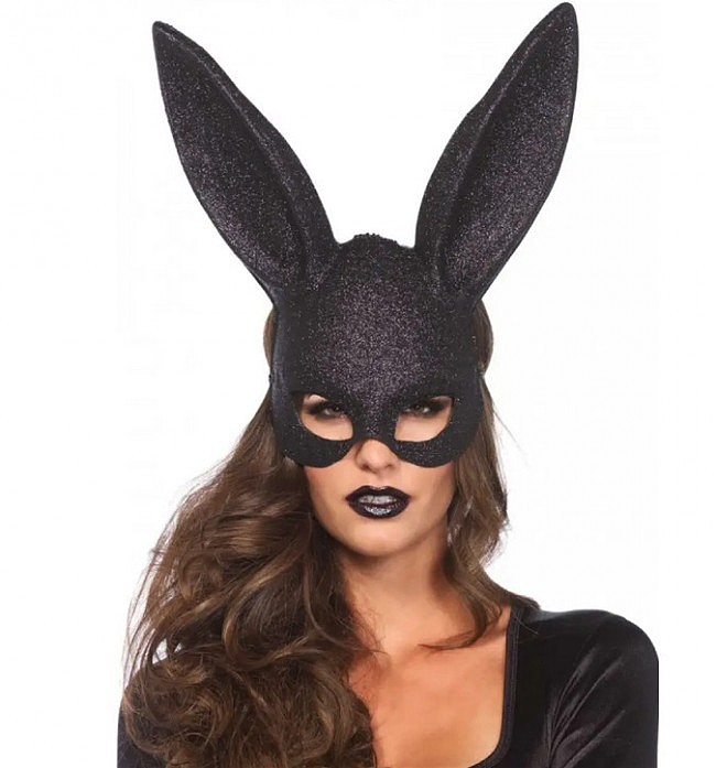    Leg Avenue Glitter masquerade rabbit mask O/S