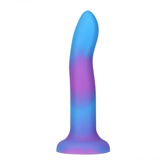     ADDICTION — Rave — 8» Glow in the Dark Dildo — Blue Purple