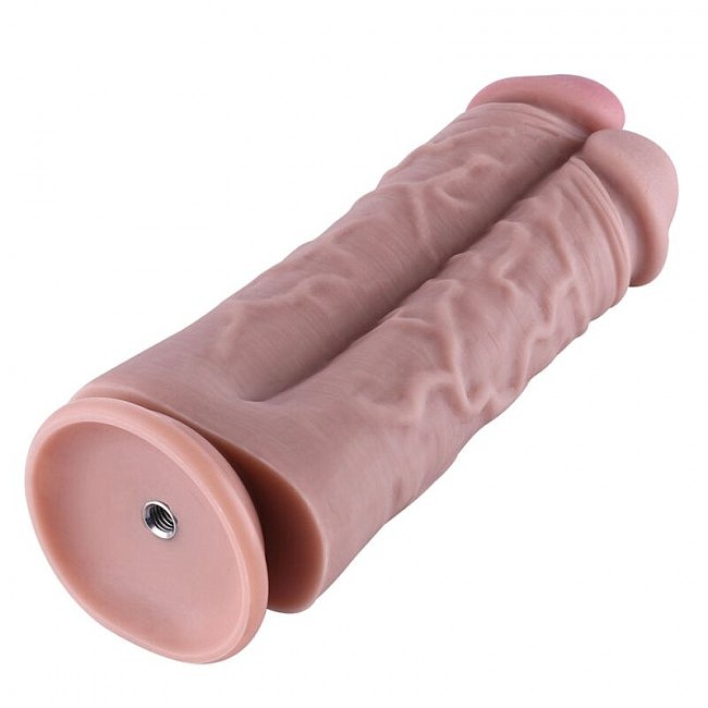 Hismith 8.5 Two Cocks One Hole Silicone Dildo