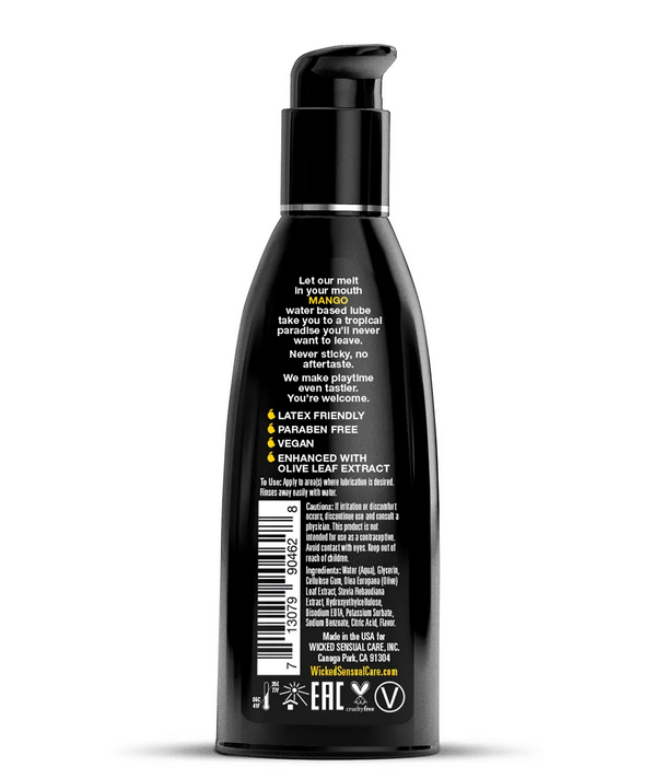      WICKED AQUA MANGO LUBE 60ML