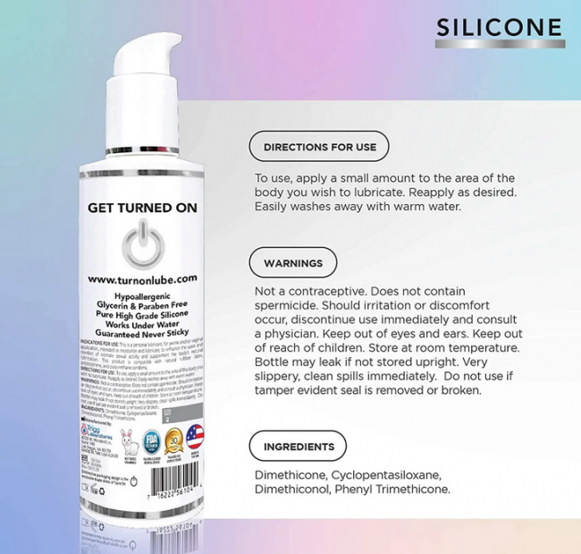 WET Turn on Unflavored Silicone Lube
