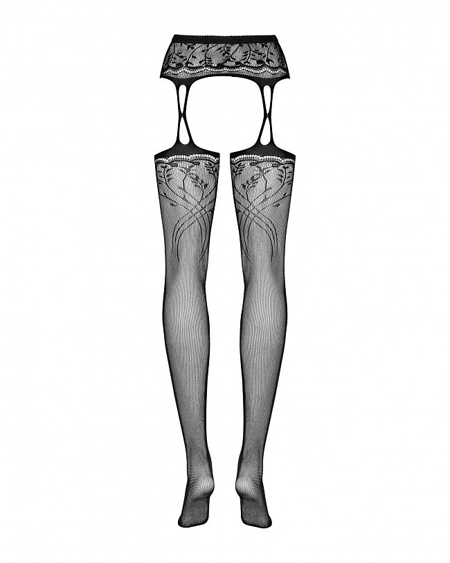    Obsessive Garter stockings S206 black S/M/L