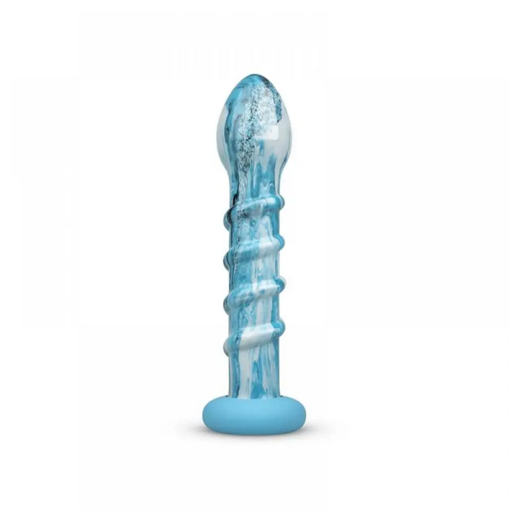   Gildo  Ocean Wave Glass Dildo, 18  3,8 