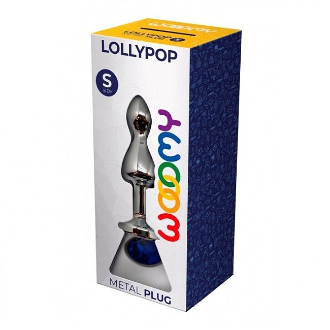   Wooomy Lollypop Double Ball Metal Plug Blue M