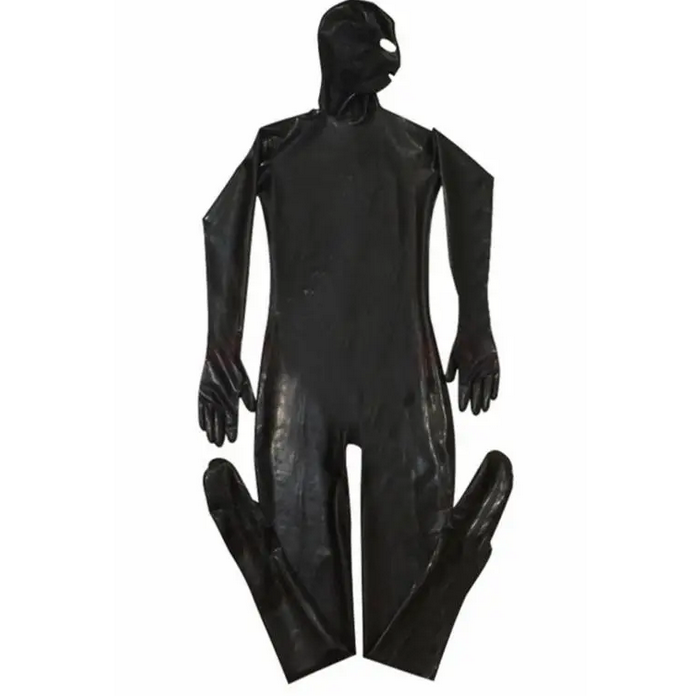    DS Fetish Bondage playsuit  L blac