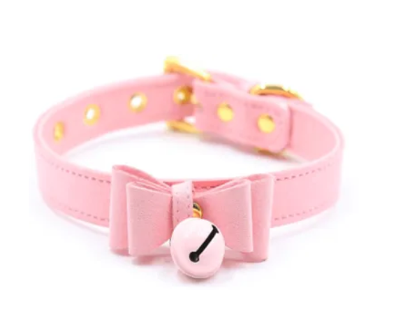    DS Fetish Collar pink with bell
