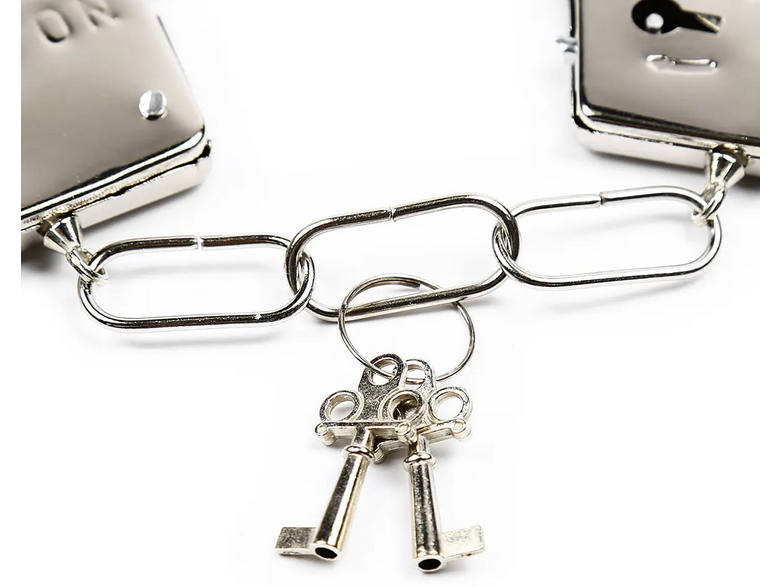 ��������� DS Fetish Handskaff metal silver