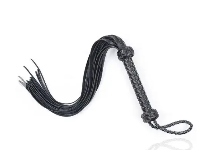  DS Fetish Leather flogger black