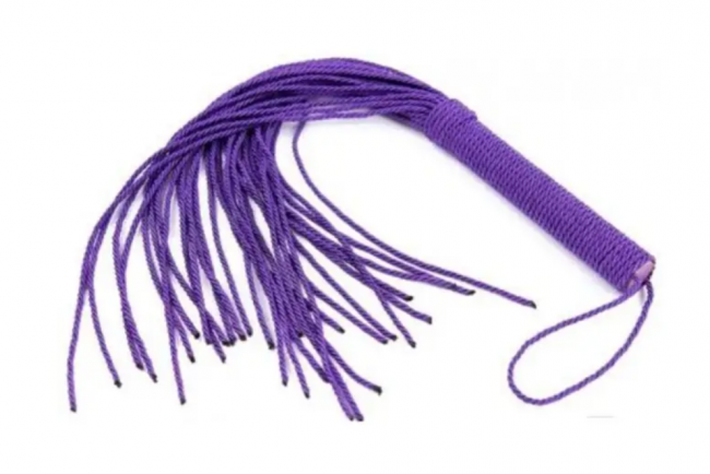  DS Fetish Rope flogger purple