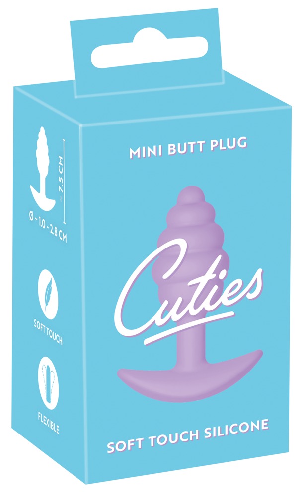   Cuties Plugs Purple, 7,5  2,8  