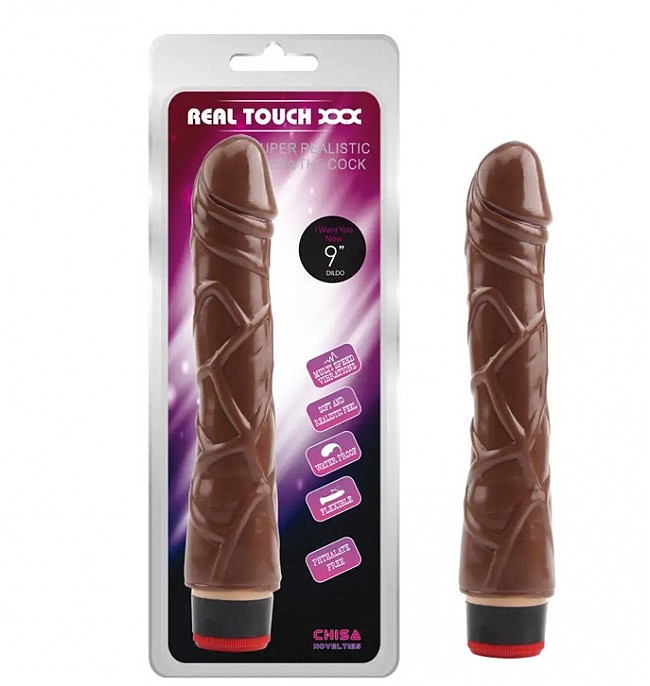   Chisa 9» Vibe Cock, Brown
