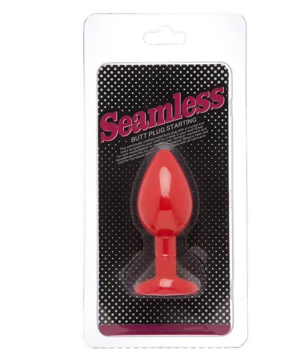   Red Silicone Heart White S