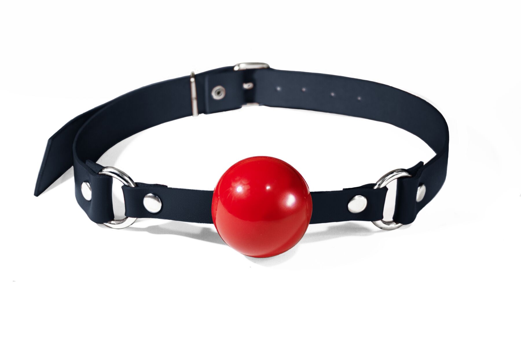   Feral Feelings Silicon Ball Gag Black/Red