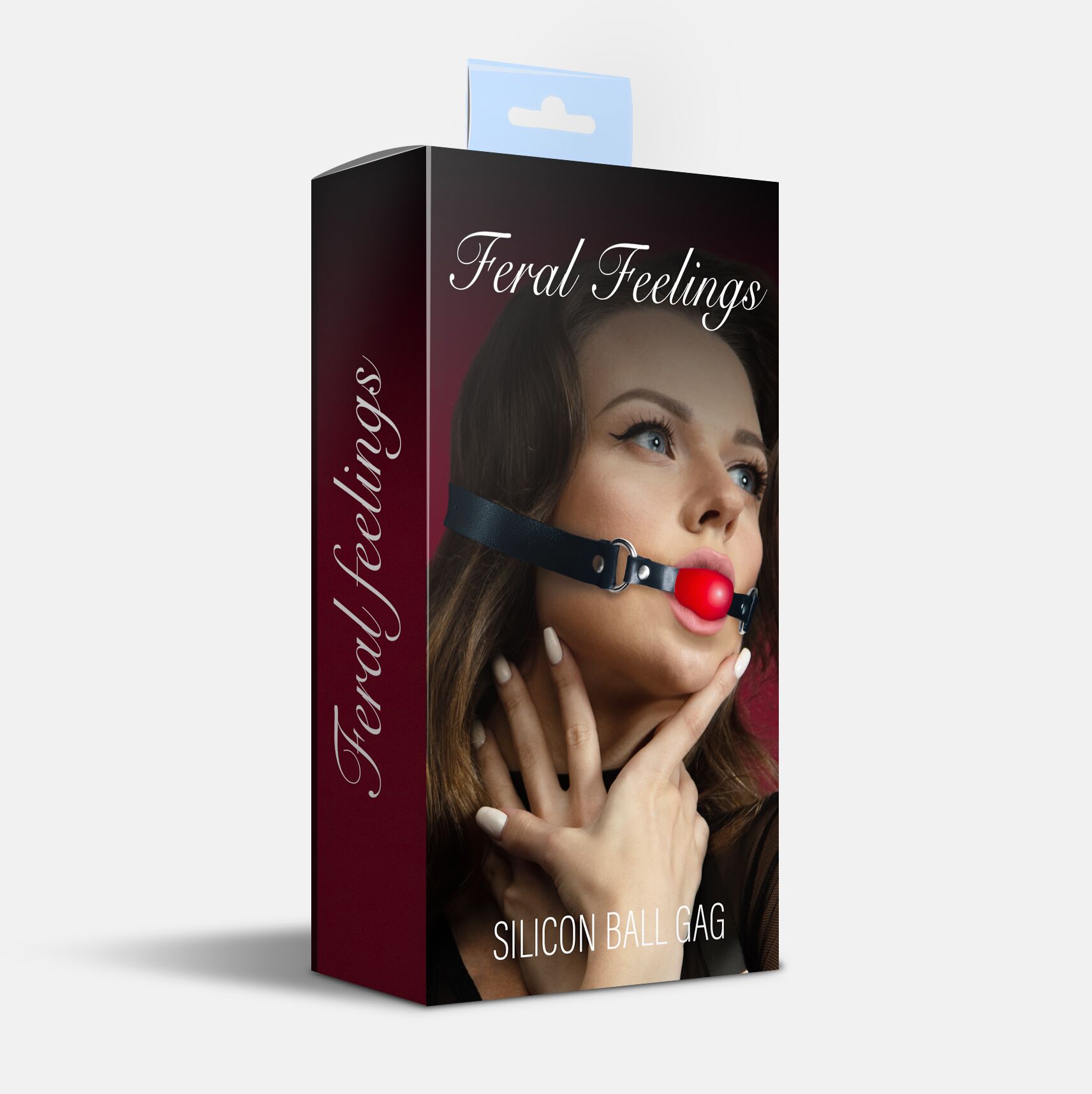   Feral Feelings Silicon Ball Gag Black/Red