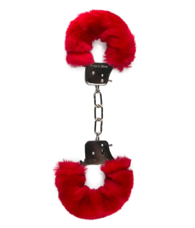  EASYTOYS Furry Handcuffs — Black