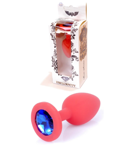    Boss Series  Jewellery Red Silicon PLUG Medium Blue M, BS6400084