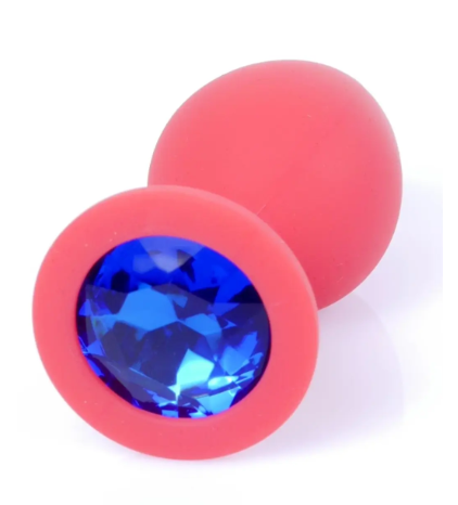    Boss Series  Jewellery Red Silicon PLUG Medium Blue M, BS6400084