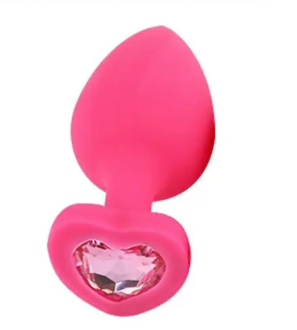  Pink Silicone Heart Light Pink,M