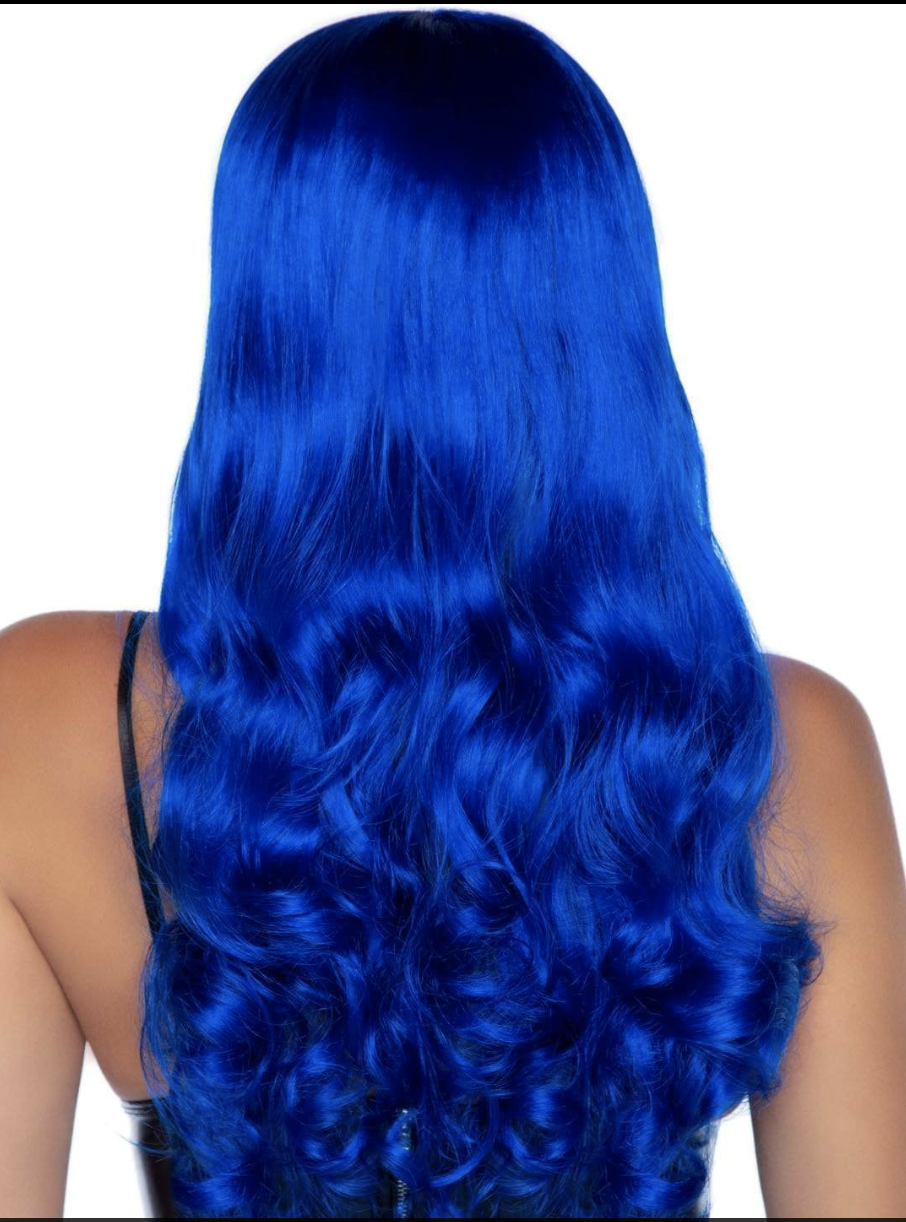  Leg Avenue Misfit Long Wavy Wig Blue