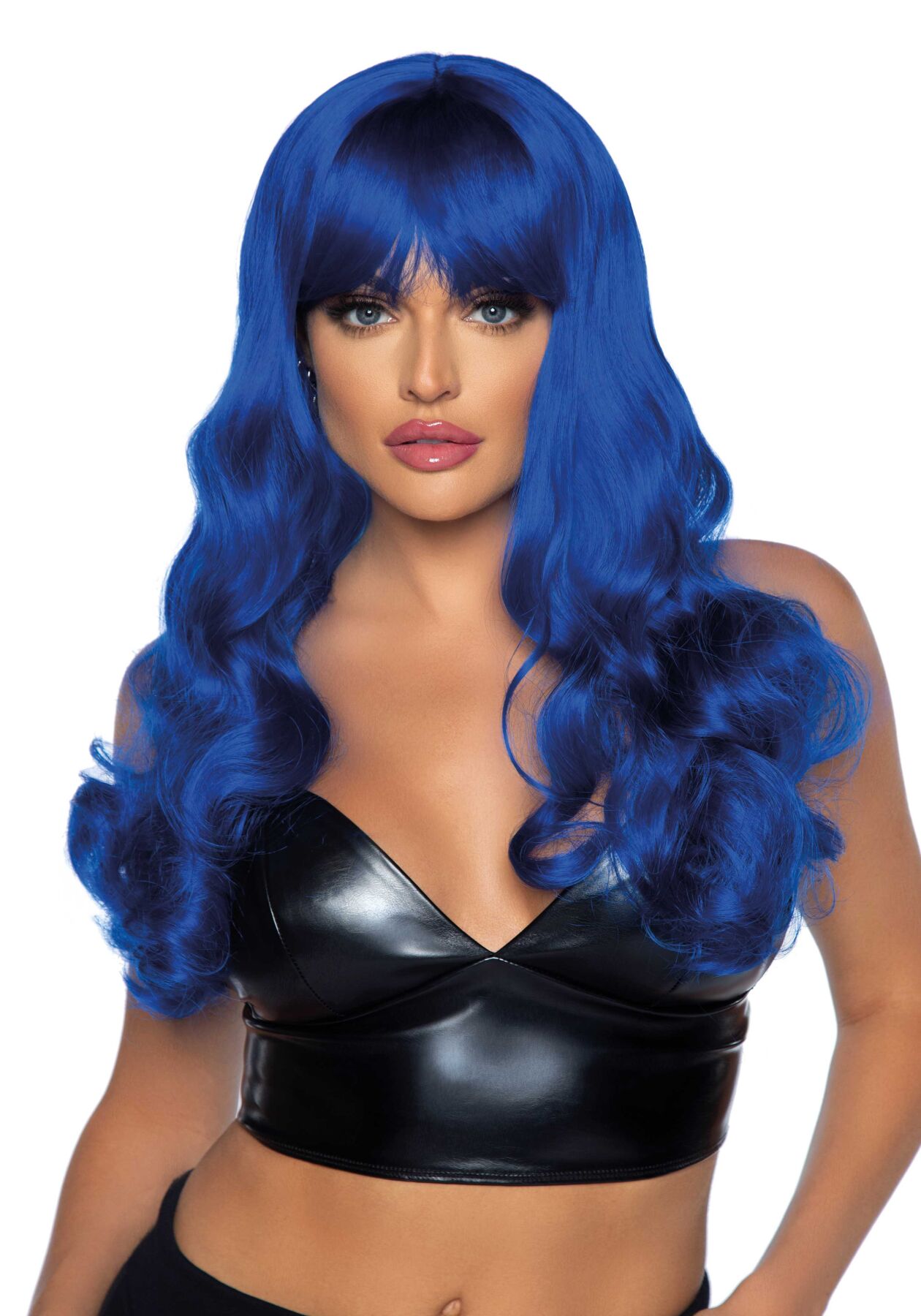  Leg Avenue Misfit Long Wavy Wig Blue