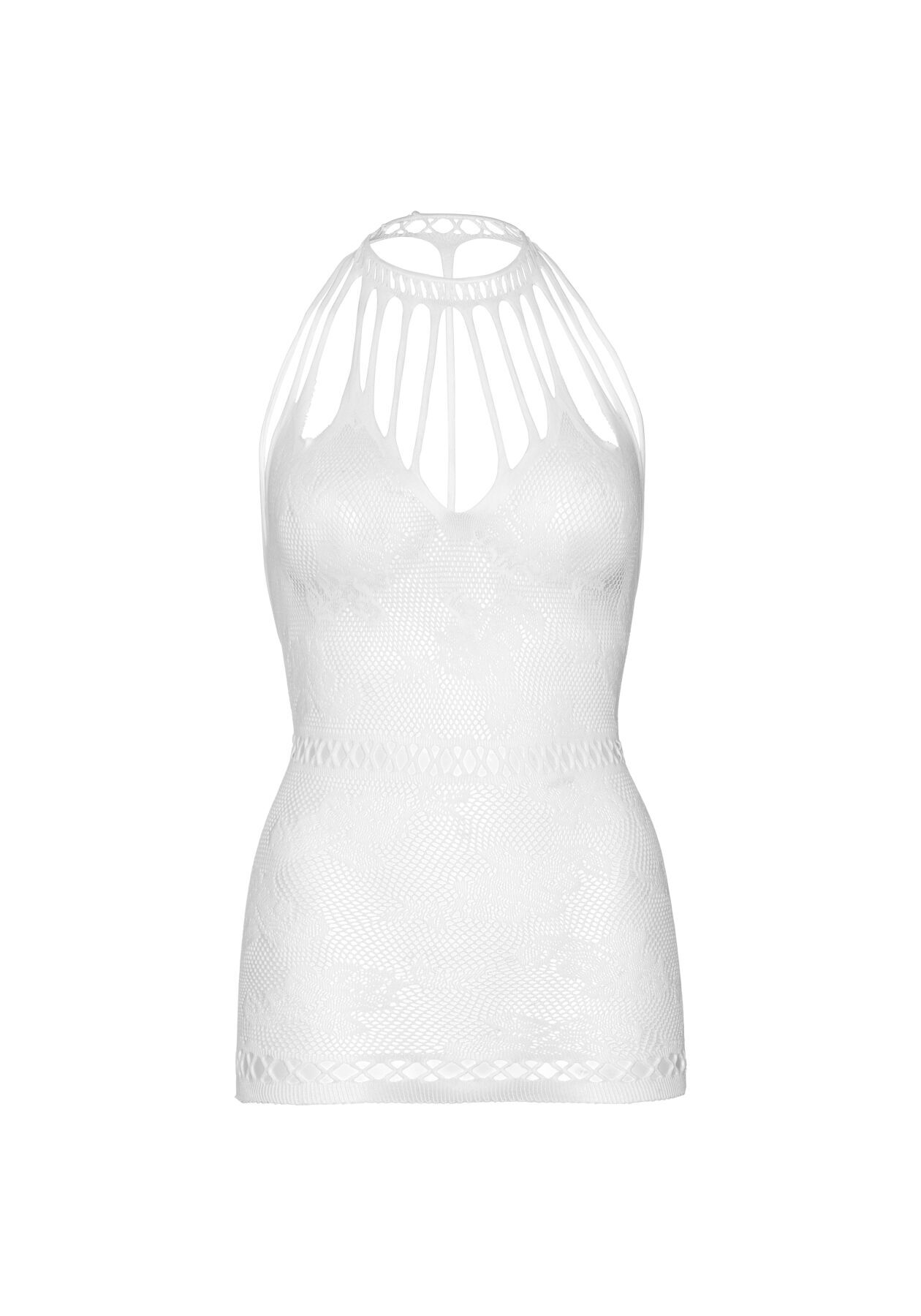   Leg Avenue Strappy Lace mini dress OS White