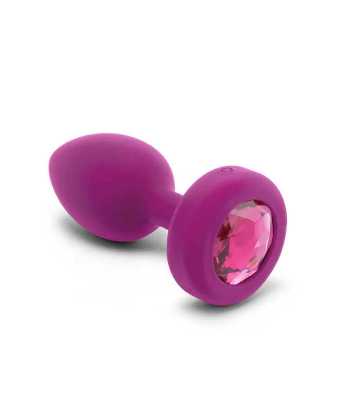     B-Vibe Vibrating Jewel Plug S/M Pink Ruby, , 