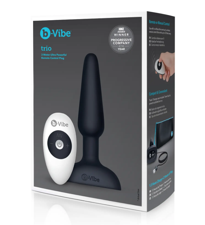    3  B-Vibe  Trio Remote Control Butt, 