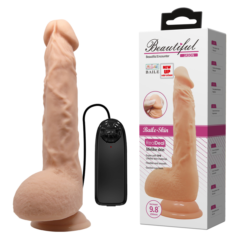  Beautiful Encounter Jason Vibrator Flesh, 25 